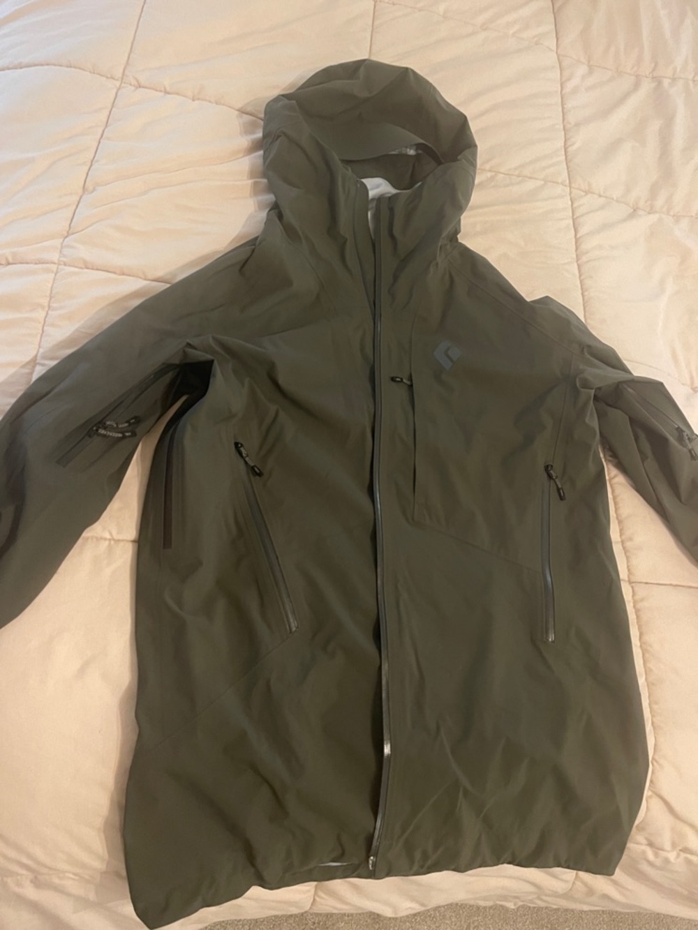 Black Diamond Highline Stretch 3L Hooded Waterproof Shell Jacket - Picture 6 of 10